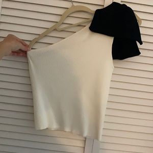 Zara one shoulder tank top